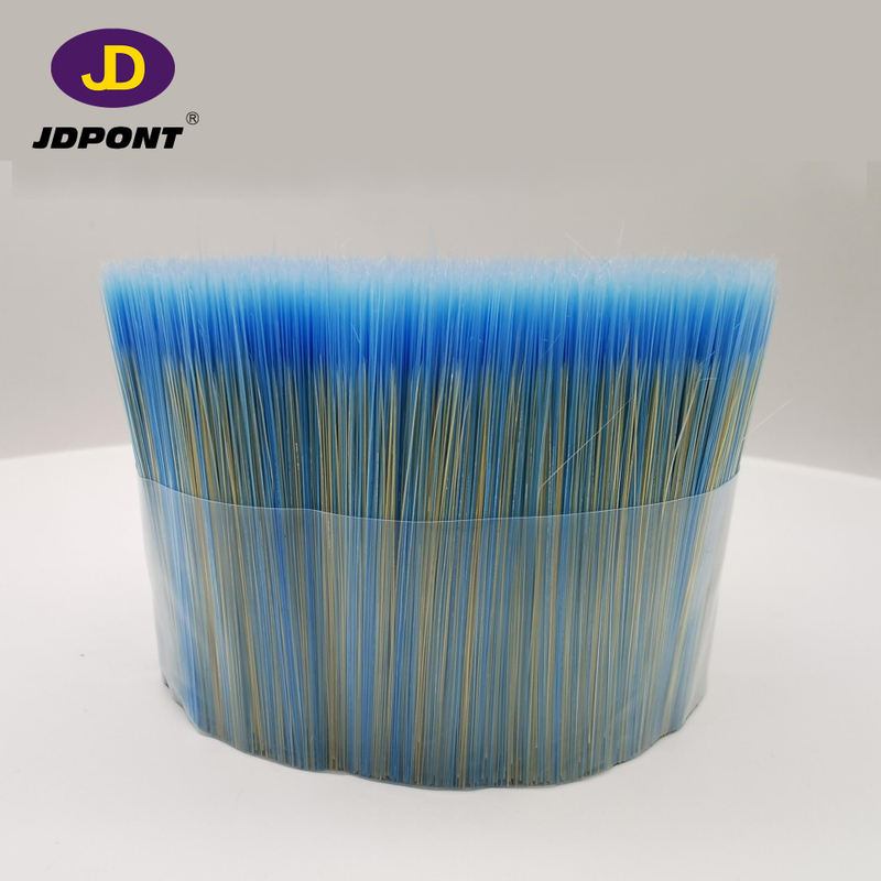 Filamento de cepillo de pintura de color de cerdas blancas de mezcla azul para cepillo ------- JDFM020