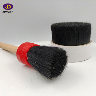 Filamento de cepillo de la mezcla de cerdas negras naturales para el cepillo de coche, cepillo redondo