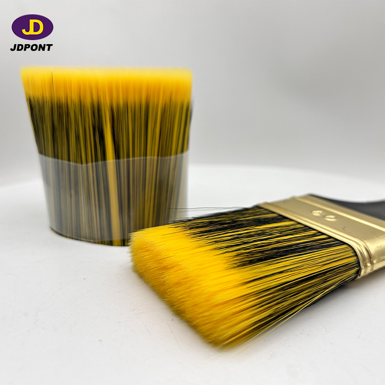 Mezcla amarilla Filamento de cepillo negro para pintura