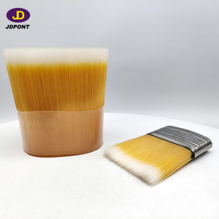 Filamento de pincel cónico físico de color amarillo de nailon para pincel