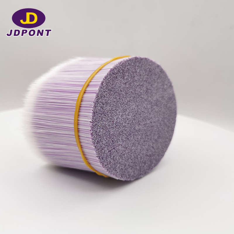 Filamento de cepillo de sección transversal blanco púrpura ------ JDFM220 #